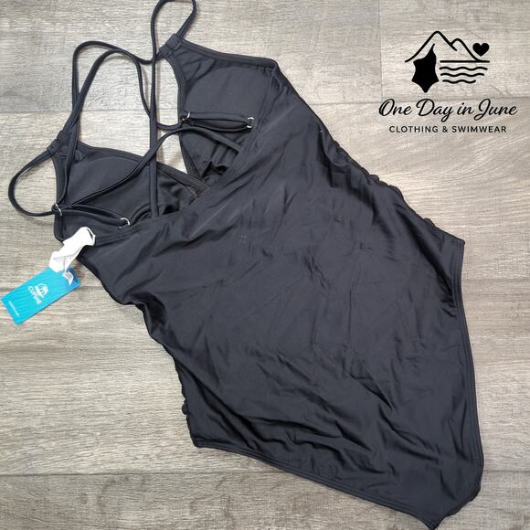 Cupshe V Neck Mesh Cutout One Piece Swimsuit Size M - Picture 7 of 7